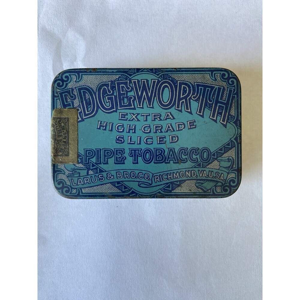 Vintage Edgeworth High Grade Plug Slice Smoking Tobacco Empty Advertising Tin